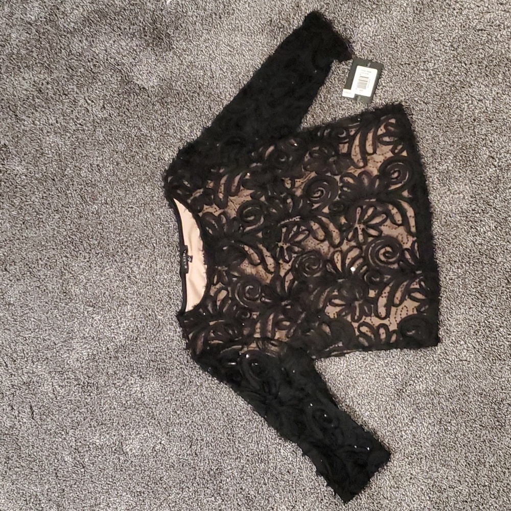 Marina, Small, Black formal blouse